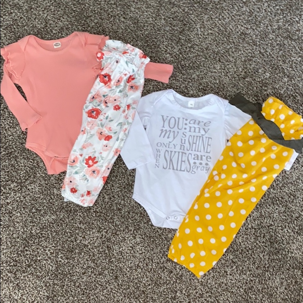 Babygirl outfits $4